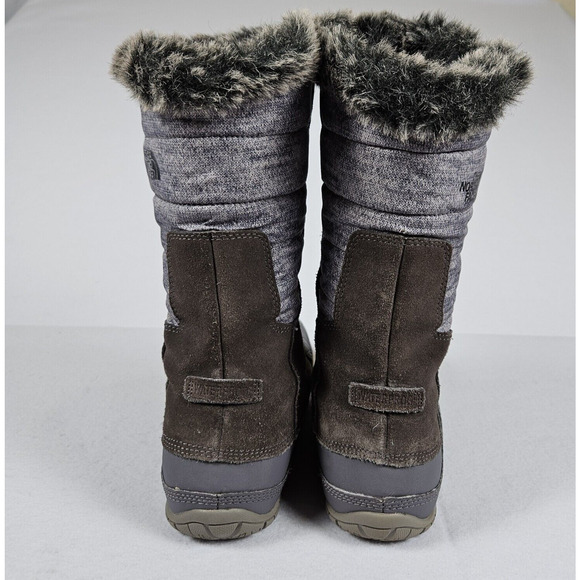 The North Face Women's Nuptse Purna Boot Size 7 Waterproof Faux Fur Winter Suede - Picture 4 of 16